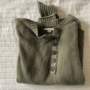 olive green American eagle sweater